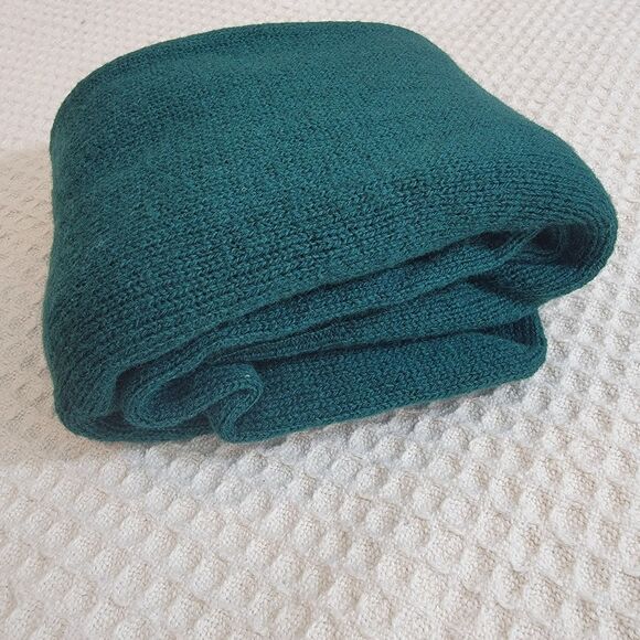VTG‎ Highland Glen Sweater Mens L Forest Green Pure New Wool Pullover Scotland - Picture 11 of 11